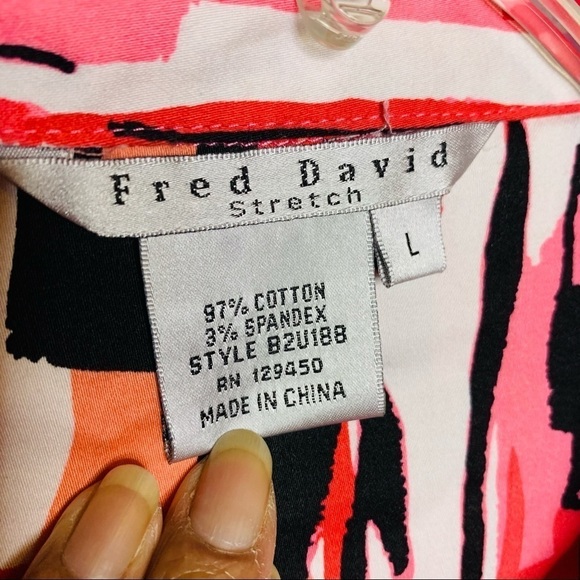 Fred David Stretch Button Down Shirt - Picture 3 of 6